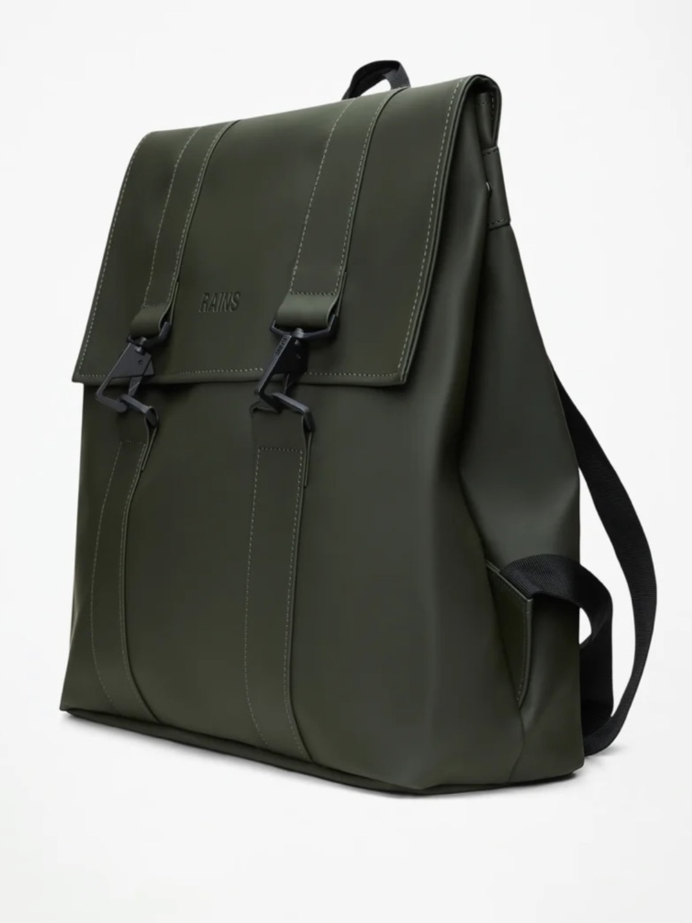 RAINS MSN BAG CAMO GREEN CARABINER BACKPACK NWT - Picture 4 of 6